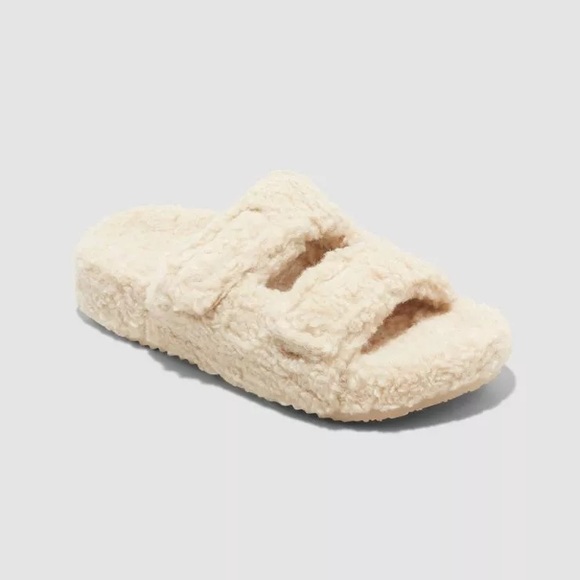 stars above Shoes Stars Above Stella Double Strap Fuzzy Sherpa